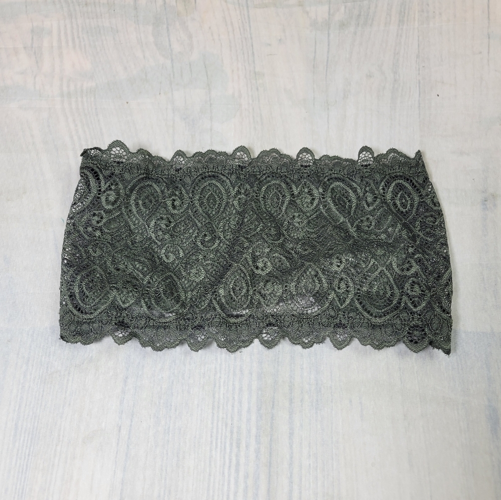 Intimately by Free People Green Lace Bandeau Size XS/S